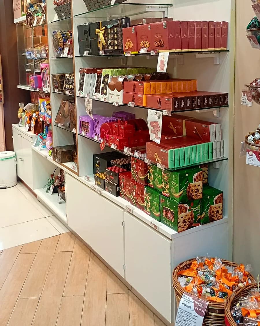 Interior da loja da CacauShow Agrega em Sorocaba